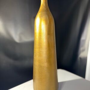 Gold Decorative Bottle Vase - Home Accents